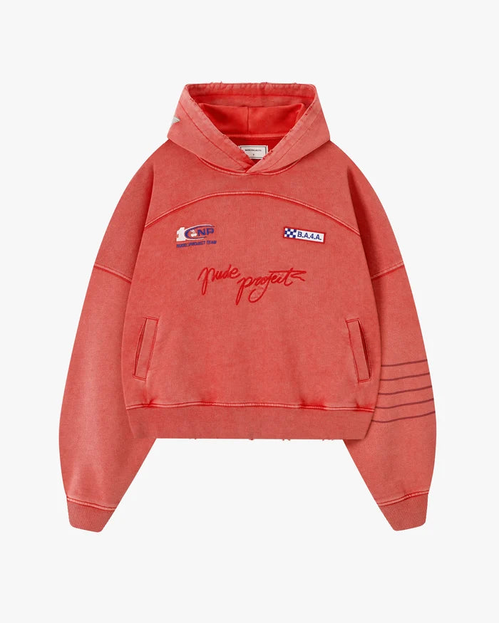 Fuel Hoodie Washed Red
