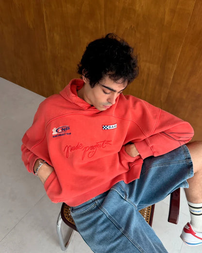Fuel Hoodie Washed Red