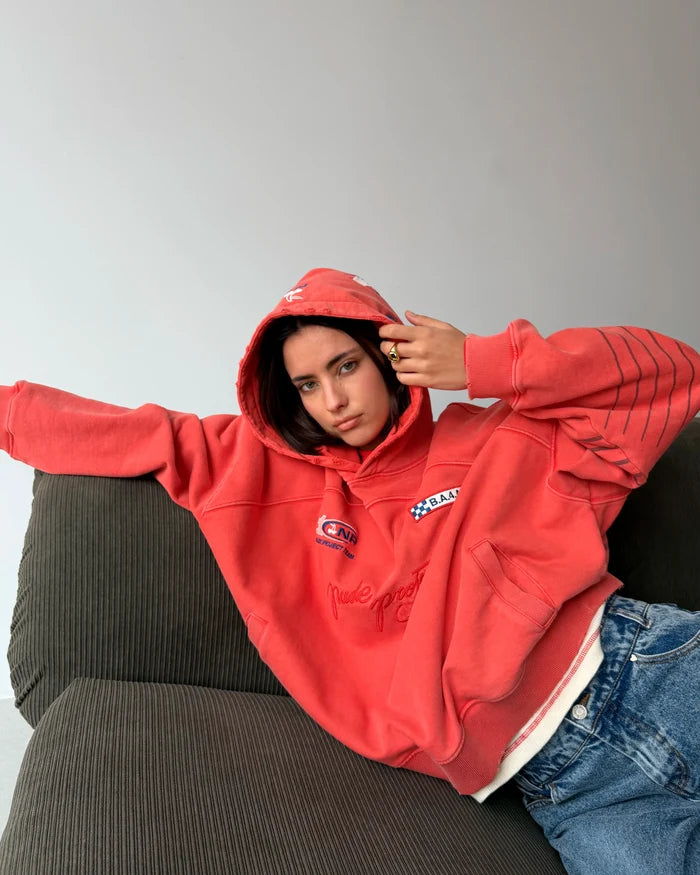 Fuel Hoodie Washed Red