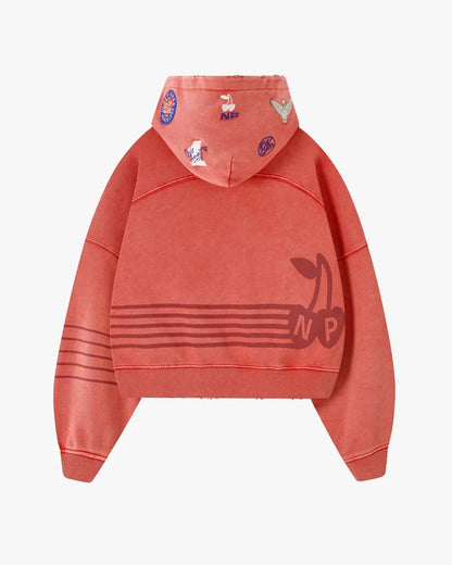 Fuel Hoodie Washed Red