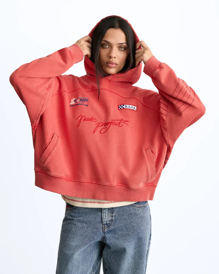 Fuel Hoodie Washed Red