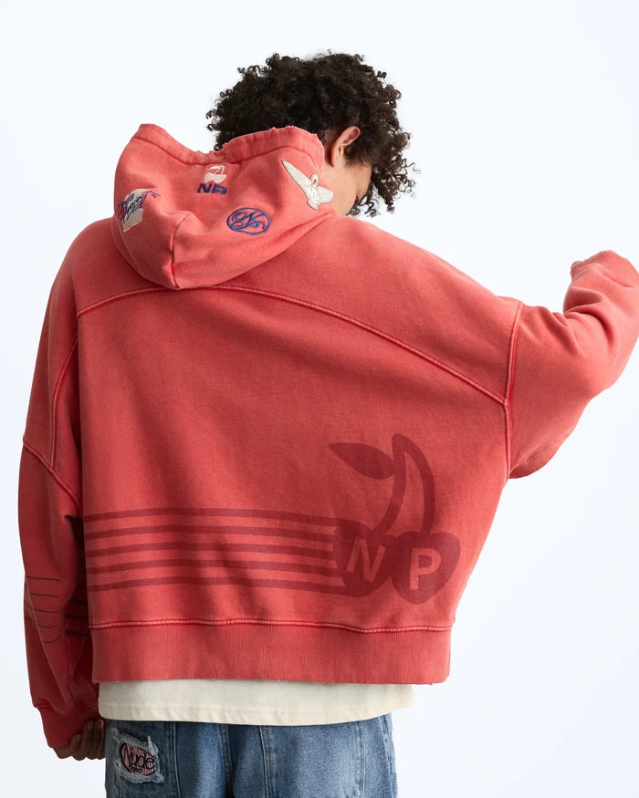 Fuel Hoodie Washed Red