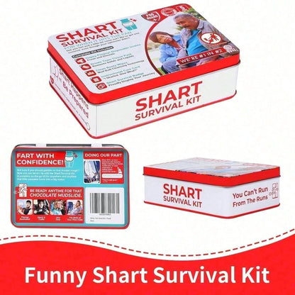 Funny Shart Survival Kit,Ultimate Poop Prank Gag Gift Set Includes Wet Drinks, Fabrics And Funny Brand. Novelty Potty Gag Gifts And Novelty Pack Perfect For Friends Or Family