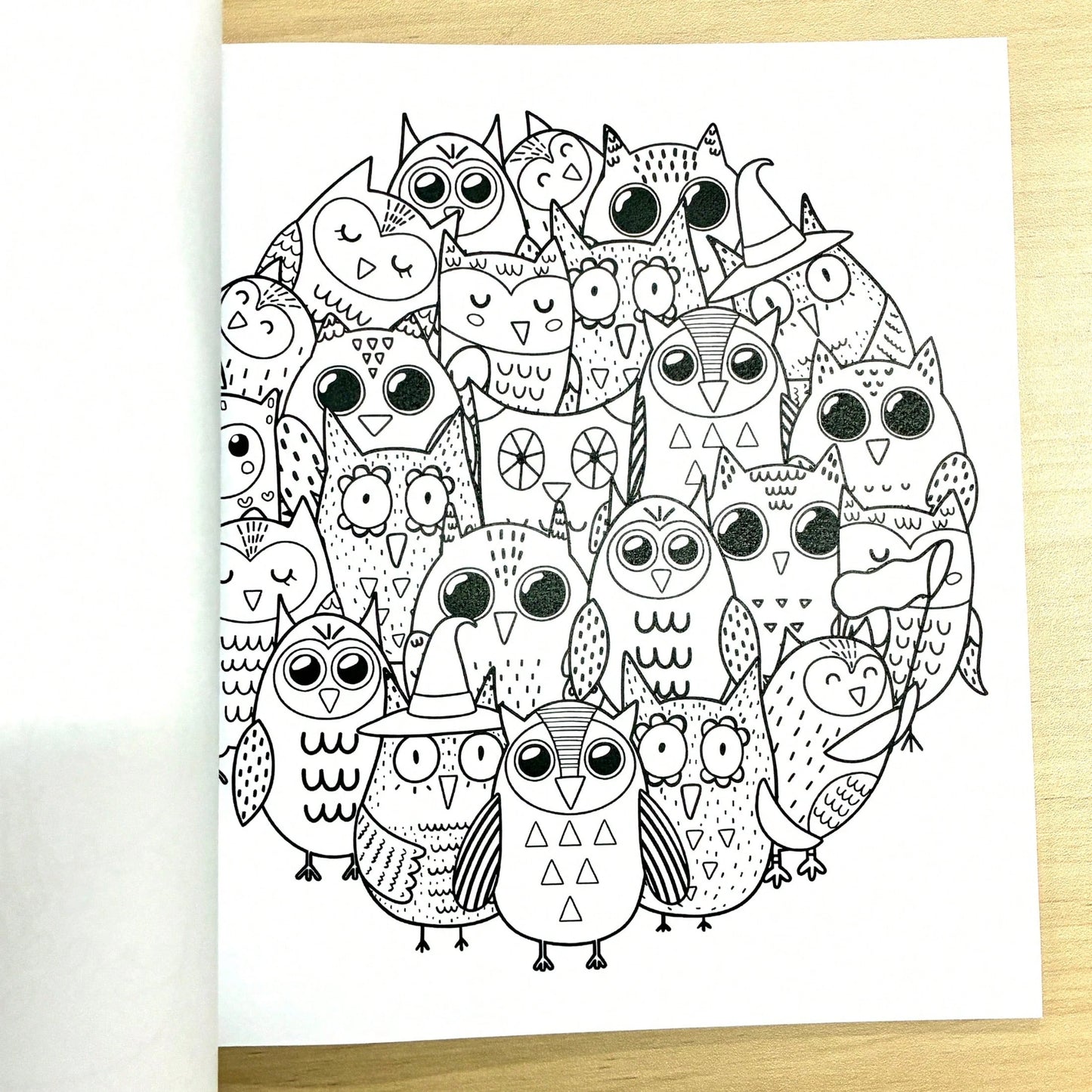 GDTME Composition Doodle: Fun And Relaxing Coloring Book For Adults And Children, Image Fusion, Suitable For ADHD, Focus Training, 24 Pages, Perfect As A Birthday Gift, Or For Back To School, Christma