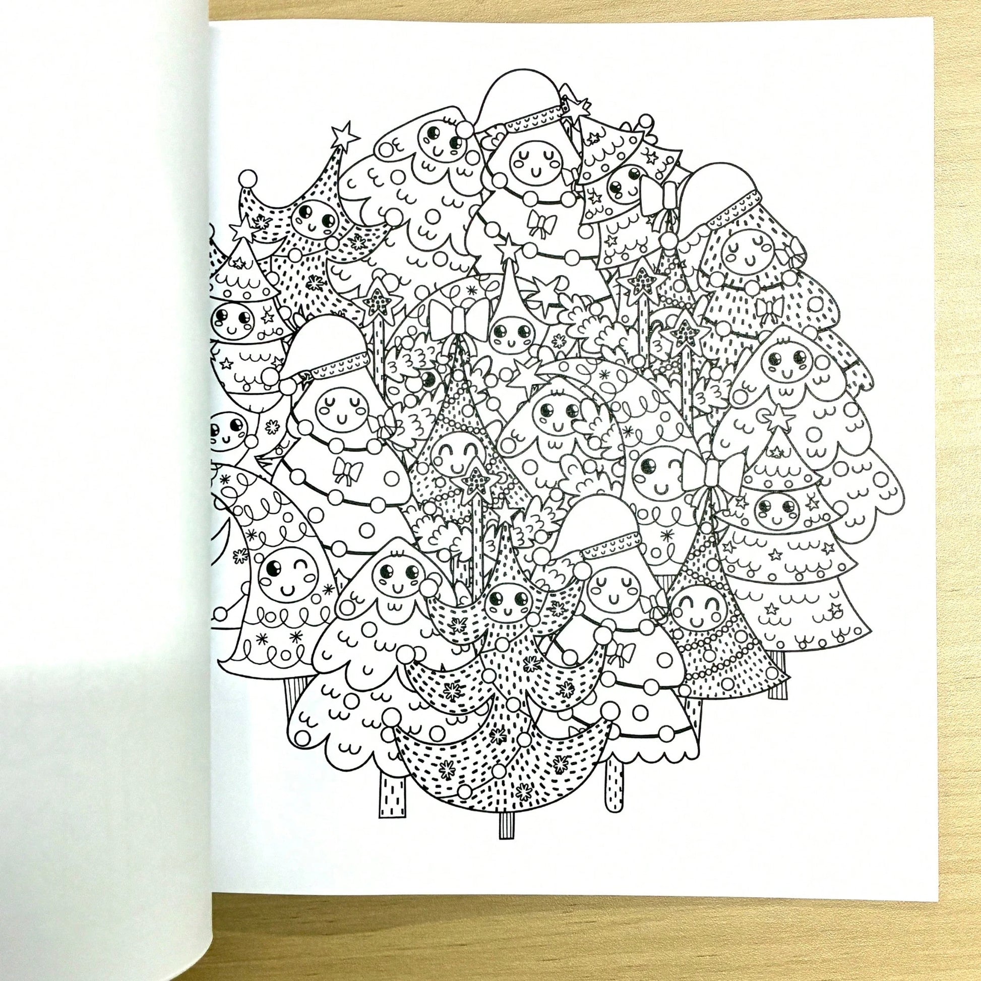 GDTME Composition Doodle: Fun And Relaxing Coloring Book For Adults And Children, Image Fusion, Suitable For ADHD, Focus Training, 24 Pages, Perfect As A Birthday Gift, Or For Back To School, Christma