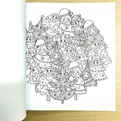 GDTME Composition Doodle: Fun And Relaxing Coloring Book For Adults And Children, Image Fusion, Suitable For ADHD, Focus Training, 24 Pages, Perfect As A Birthday Gift, Or For Back To School, Christma