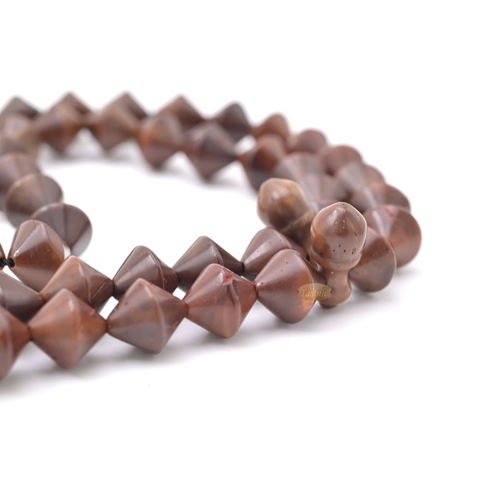 Genuine Kuka Double Cone 99 Bead Muslim Prayer Tasbih Brown Choose Sizes 6.5 to 10mm