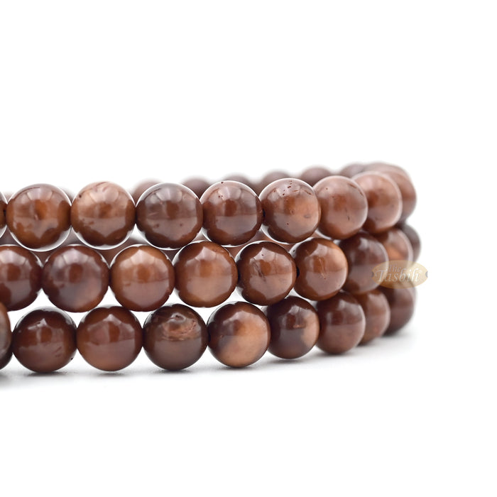 Genuine Kuka Round-shaped beads with Sandal Moon Alif Design Choose Sizes 6 to 9mm