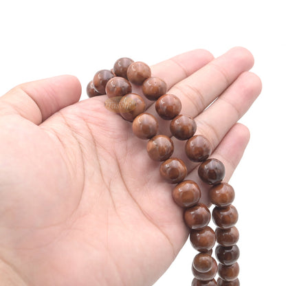 Genuine Large Kuka Misbaha - Round 12 mm Natural Color 99 count