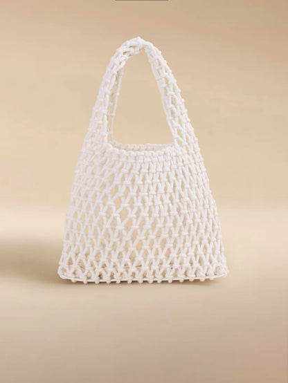 Glizzene Casual Woven Hollow-Out Handbag, Stylish Knitted Tote Bag For Women, Beach Bag, Beach Purse, Perfect For Summer, Vacation & Daily Use, Travel Must Haves