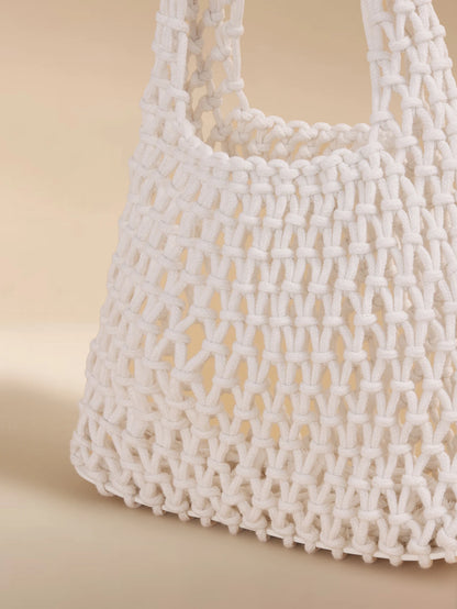 Glizzene Casual Woven Hollow-Out Handbag, Stylish Knitted Tote Bag For Women, Beach Bag, Beach Purse, Perfect For Summer, Vacation & Daily Use, Travel Must Haves