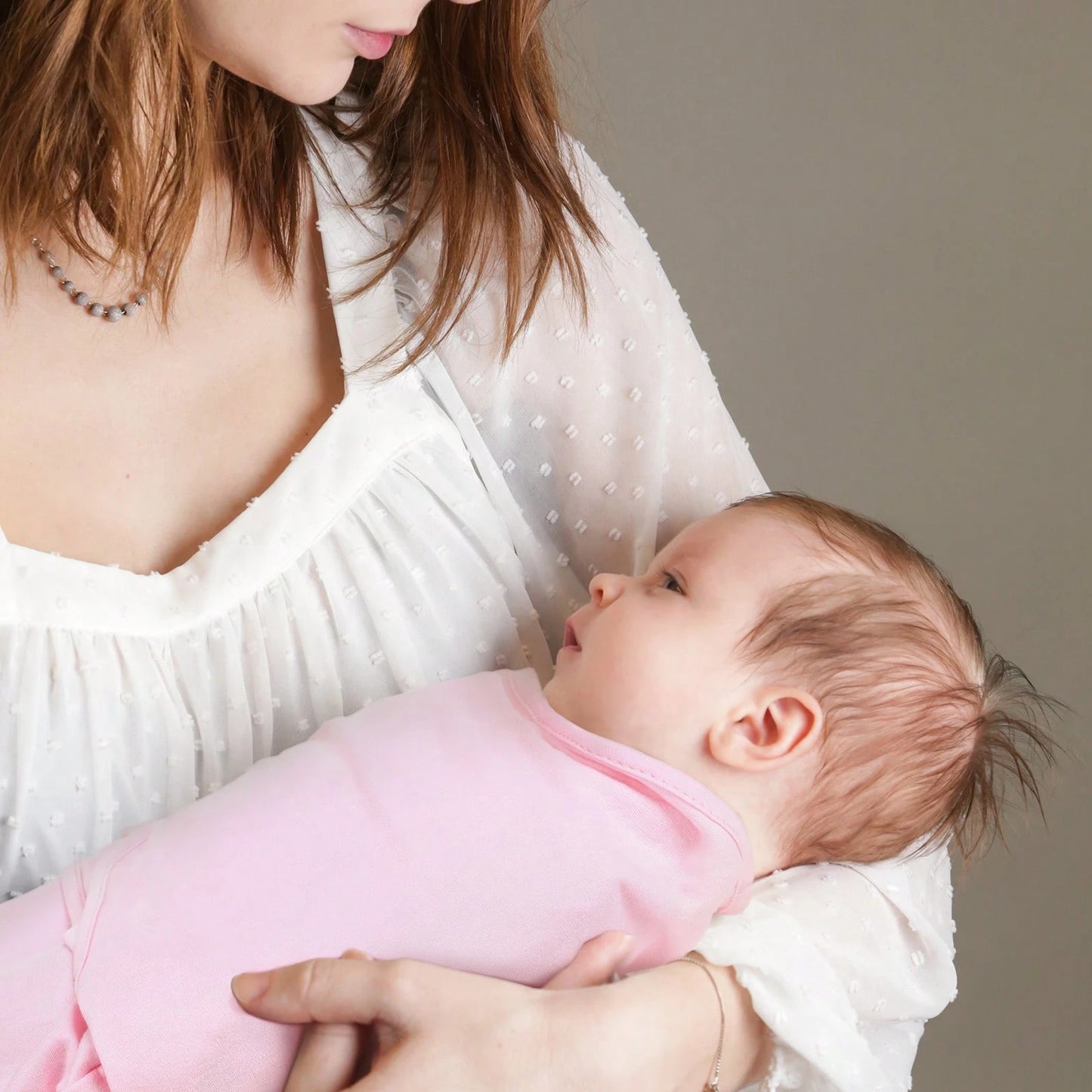 Gllquen Baby Organic Cotton Swaddle Blankets 4-Pack For 0-3 Months Newborn Girls, Pink Floral