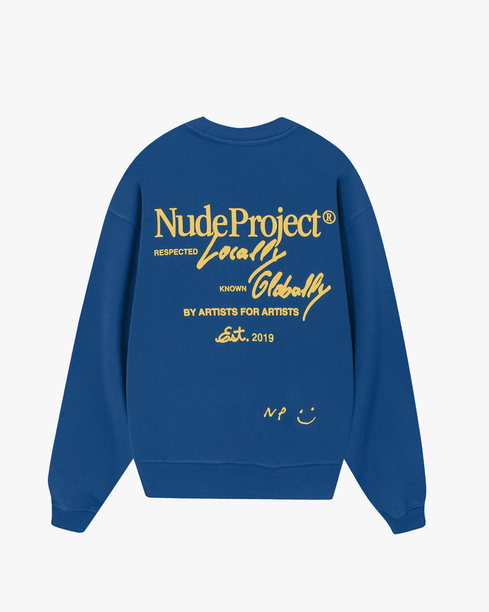 Global Soon Sweatshirt Blue