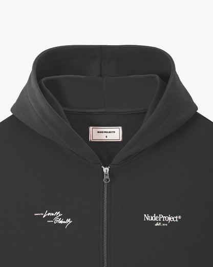 Global Soon Zip-Up Hoodie Ash