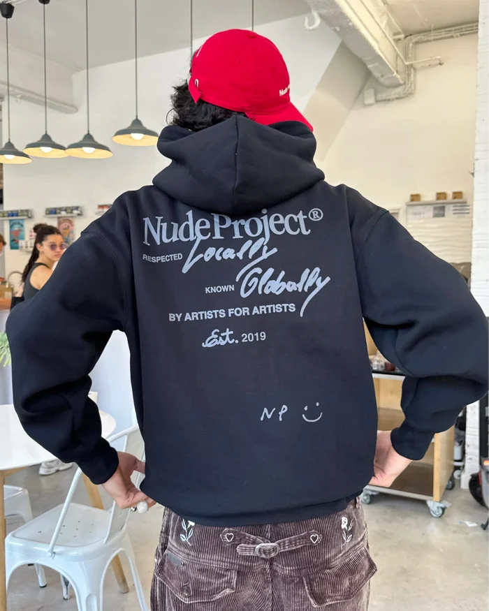 Global Soon Zip-Up Hoodie Black