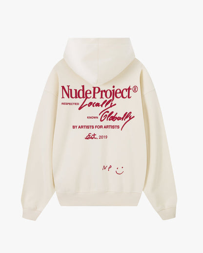 Global Soon Zip-Up Hoodie Marshmallow