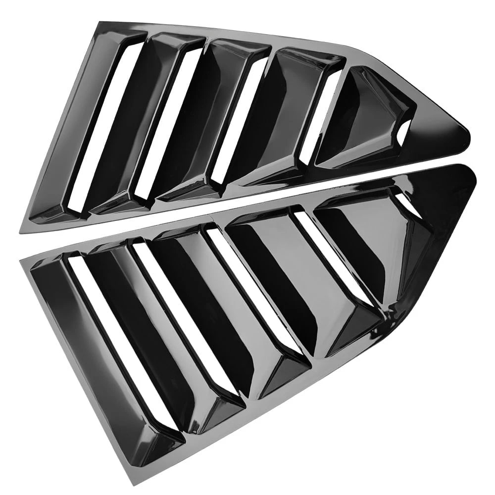 Gloss Black Window Louver Compatible With 2016-2024 Chevy Camaro Window Visor Guards Sun Shade Cover Rain Windshield Louvers Car Accessories