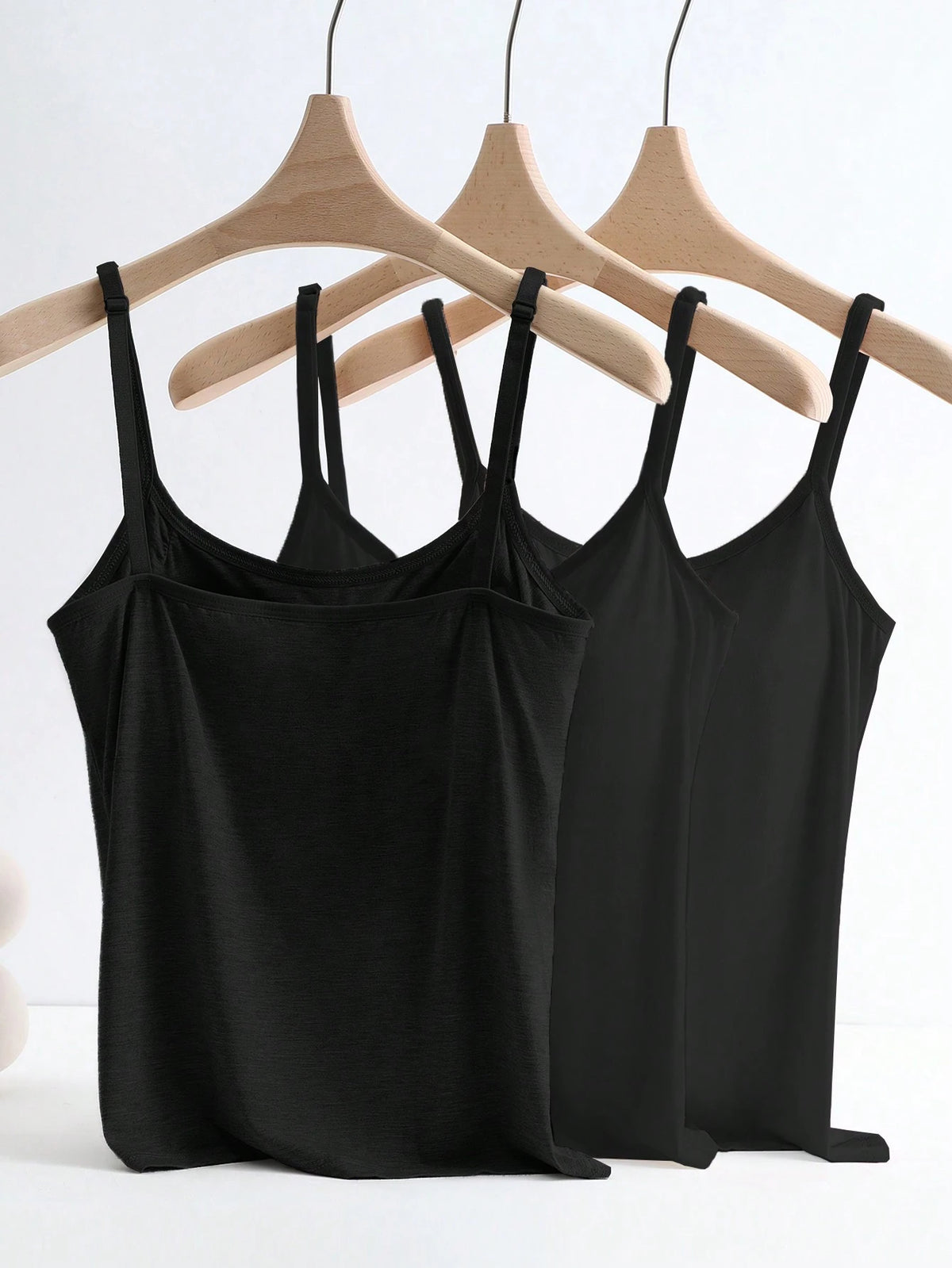GlowEve 3pcs/Set Anti-Flashing Removable Padded Spaghetti Strap Comfortable & Breathable