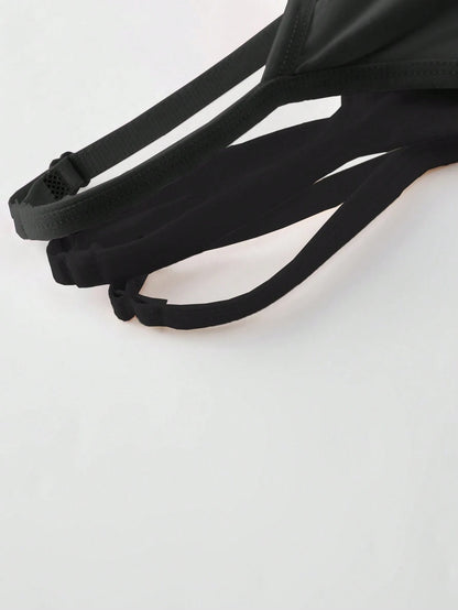 GlowEve 3pcs/Set Anti-Flashing Removable Padded Spaghetti Strap Comfortable & Breathable