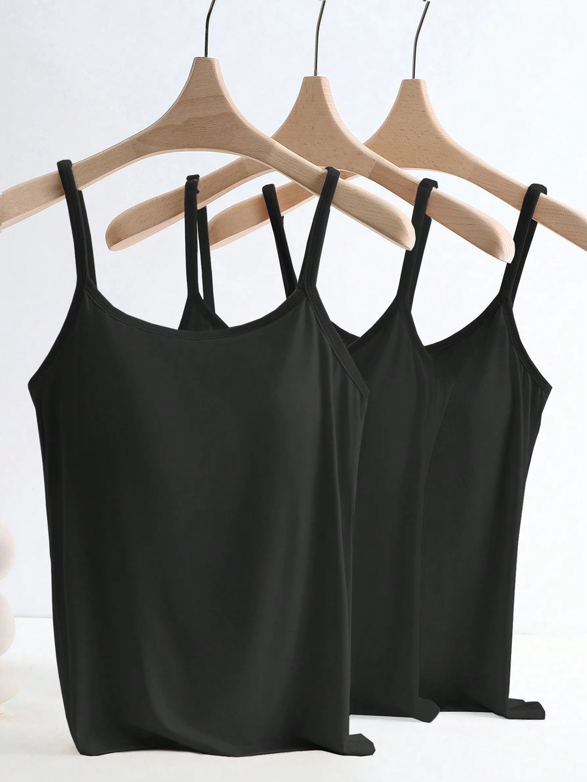 GlowEve 3pcs/Set Anti-Flashing Removable Padded Spaghetti Strap Comfortable & Breathable