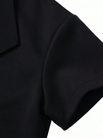 GlowEve CURVE Plus Size Women's Solid Color Versatile Thin Short Sleeve Jacket