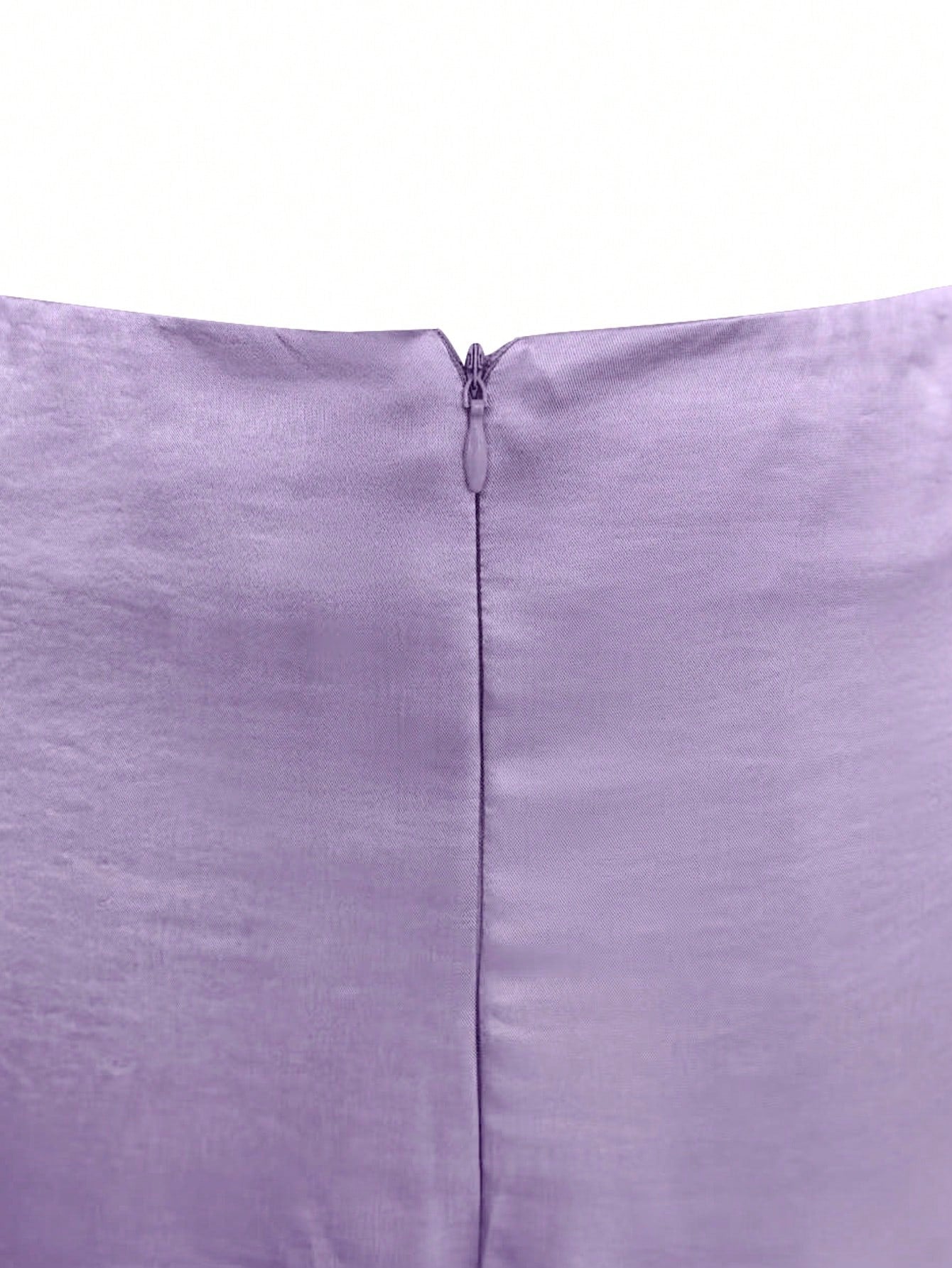 GlowEve New Woven Satin Ribbon Design Metal Decor Elegant Daily Wear Women Skirt
