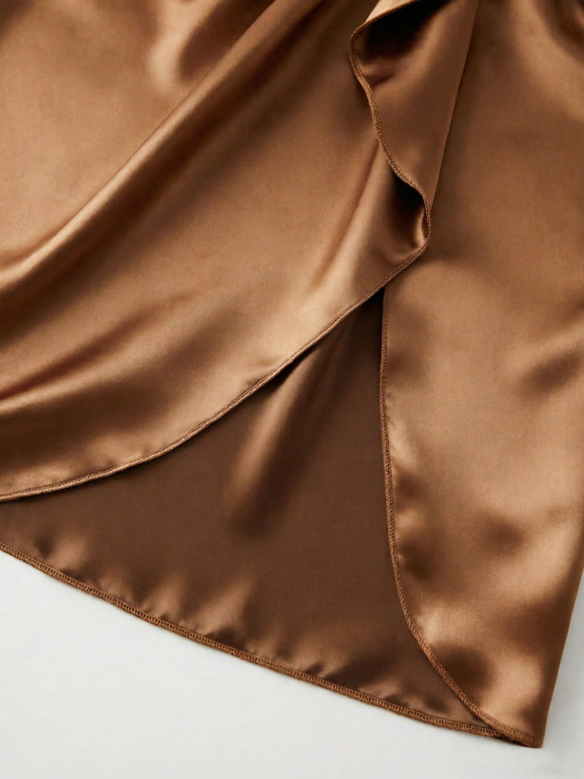 GlowEve Women's Elegant Commuter Solid Color Ruched Skirt