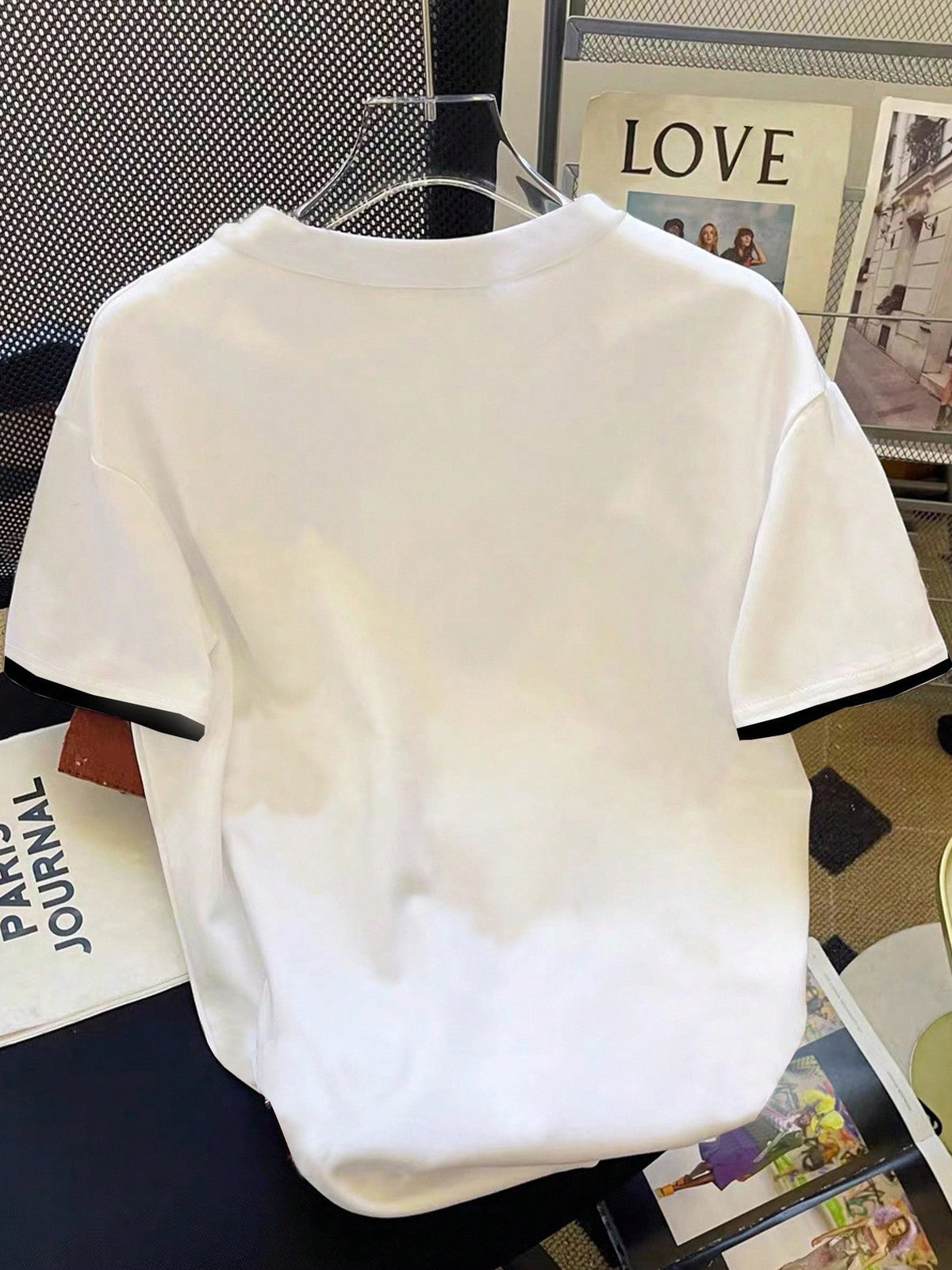 GlowEve Women's Floral Print Crew Neck Short Sleeve Casual Versatile T-Shirt