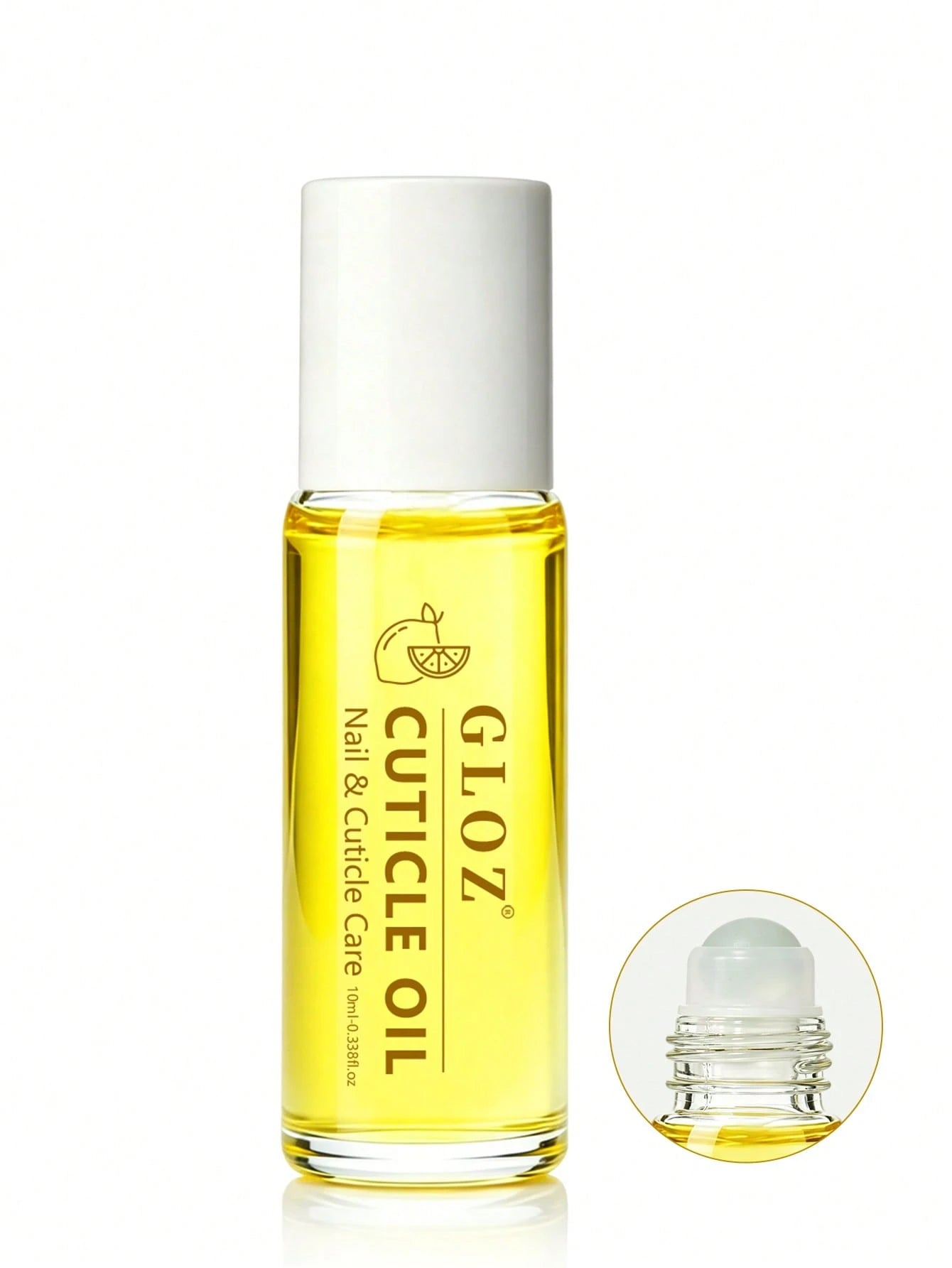 GLOZ 10ml Roll-On Cuticle Oil, Travel Size Nail Oil Cuticle Care Strengthener Oil, Repair For Damaged Nails, Moisturizing To Promote Nail Growth