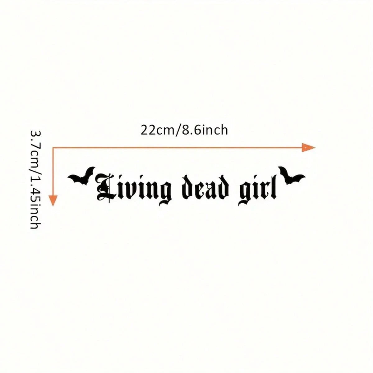 Gothic Grace,"Living Dead Girl"Car Decal, Spooky Car Banner, Goth Windshield Decal, Car Accessories, Spooky Doorstep Decal, Bats,Halloween