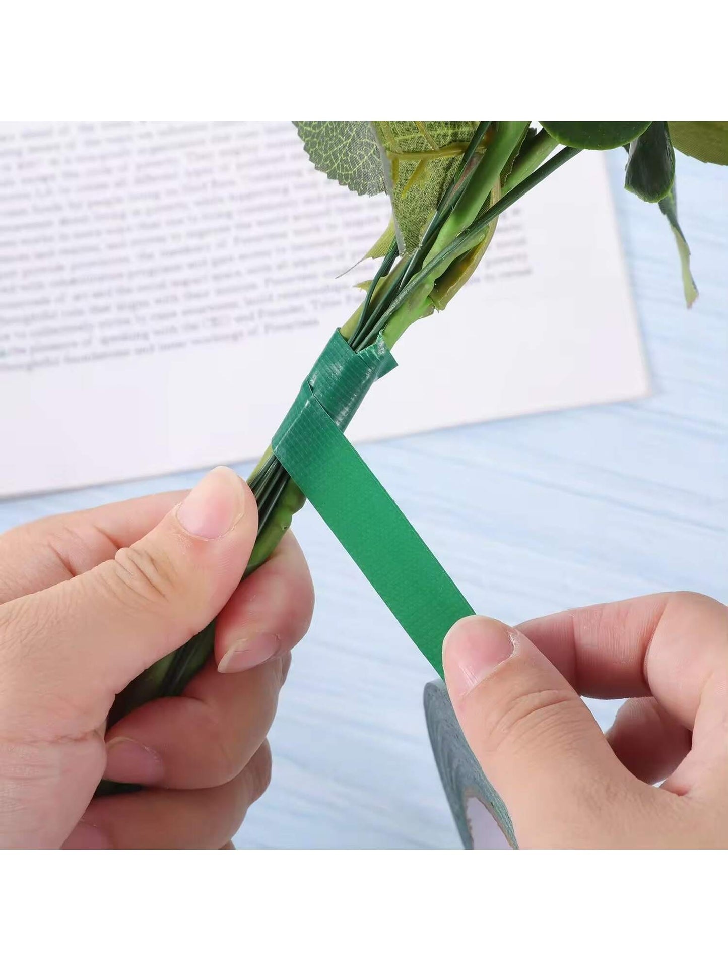Green Floral Tape High Quality Waterproof Floral Tape Flower Tape For Bouquet Stem Wrapping And Floral Crafts Flower Arrangements Supplies For Bouquet Stem Wrap 6mm 12mm 30yards