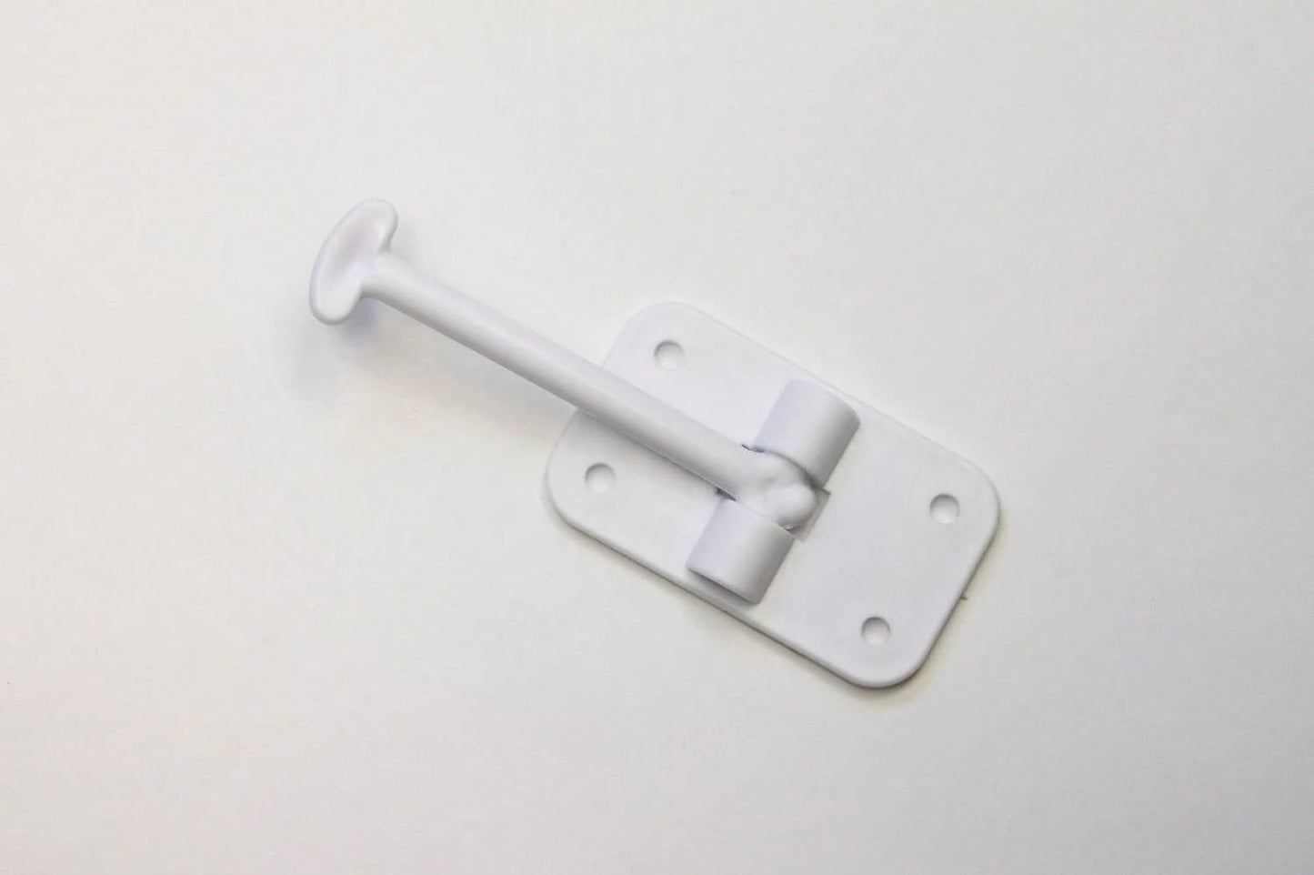 H. Bowes 2 Pack: RV T-Style Door Holder Catch 3-1/2" For Latch Holder Camper Trailer Cargo Hatch White