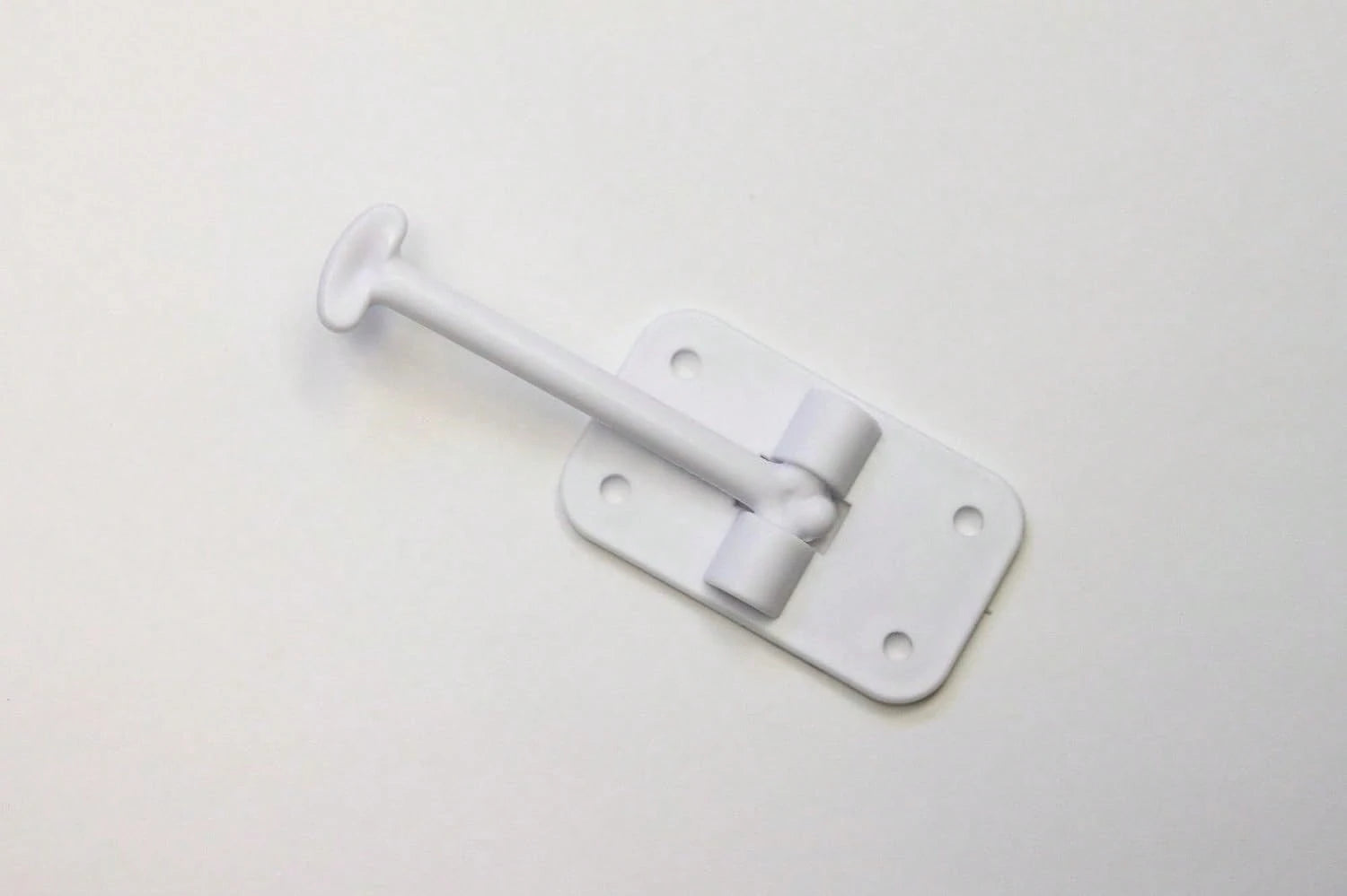 H. Bowes 2 Pack: RV T-Style Door Holder Catch 3-1/2" For Latch Holder Camper Trailer Cargo Hatch White