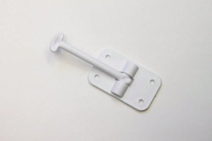 H. Bowes 2 Pack: RV T-Style Door Holder Catch 3-1/2" For Latch Holder Camper Trailer Cargo Hatch White