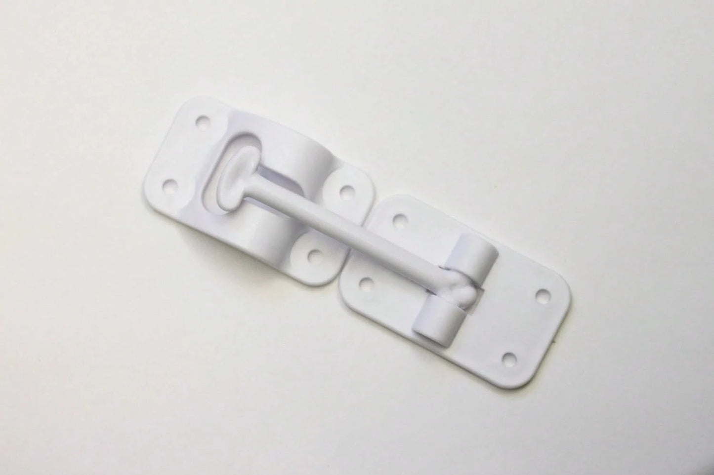 H. Bowes 2 Pack: RV T-Style Door Holder Catch 3-1/2" For Latch Holder Camper Trailer Cargo Hatch White