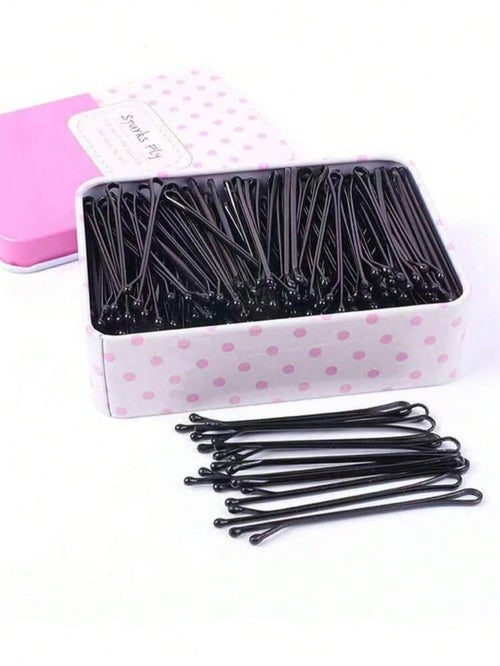 Hair Bun Styling Tools Black Hair Clips Flat Clips No Packaging Box 50pcs Random Styles