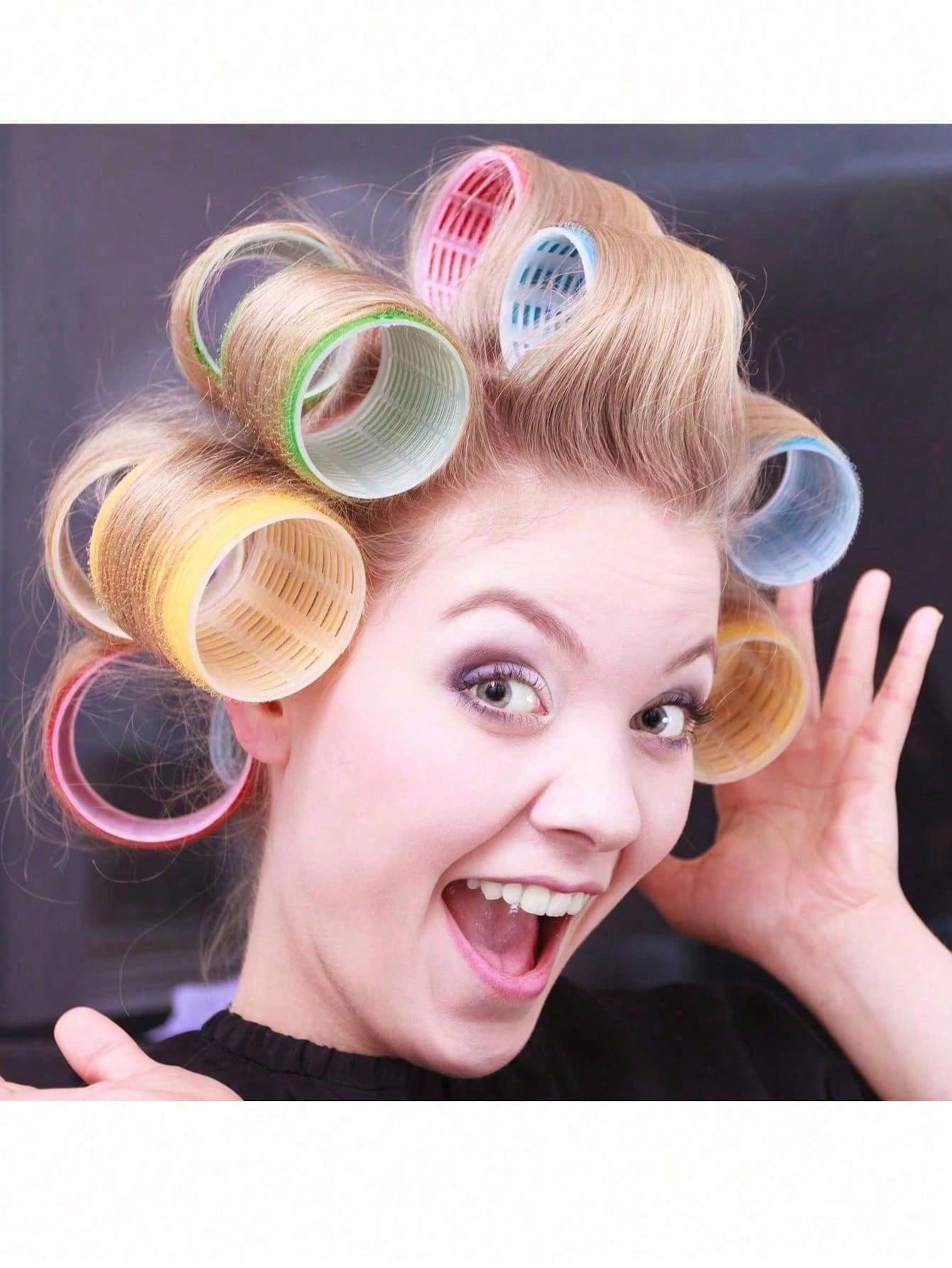 Hair Rollers With Clips, Self-Gripping Curler Suitable For Long/Medium/Short Hair And Bangs, DIY Hair Curling Tool (Includes 12pcs Large Roller Tubes + 6pcs Clips)