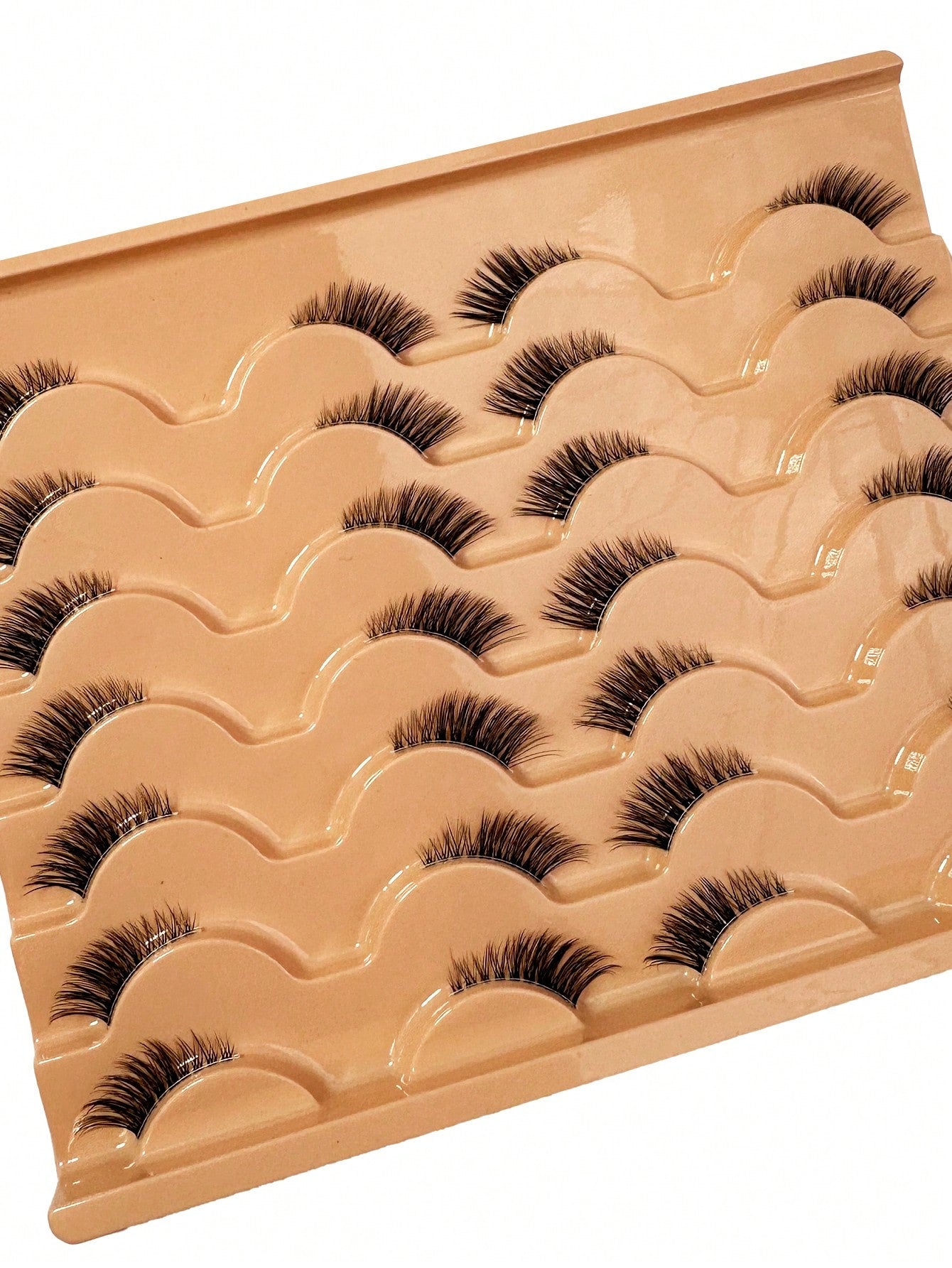 Half Eye Lashes Cat Eye Lashes 14Pairs False Eyelashes Fluffy Soft Natural Look Clear Band 3D Mink Lashes Extension Makeup