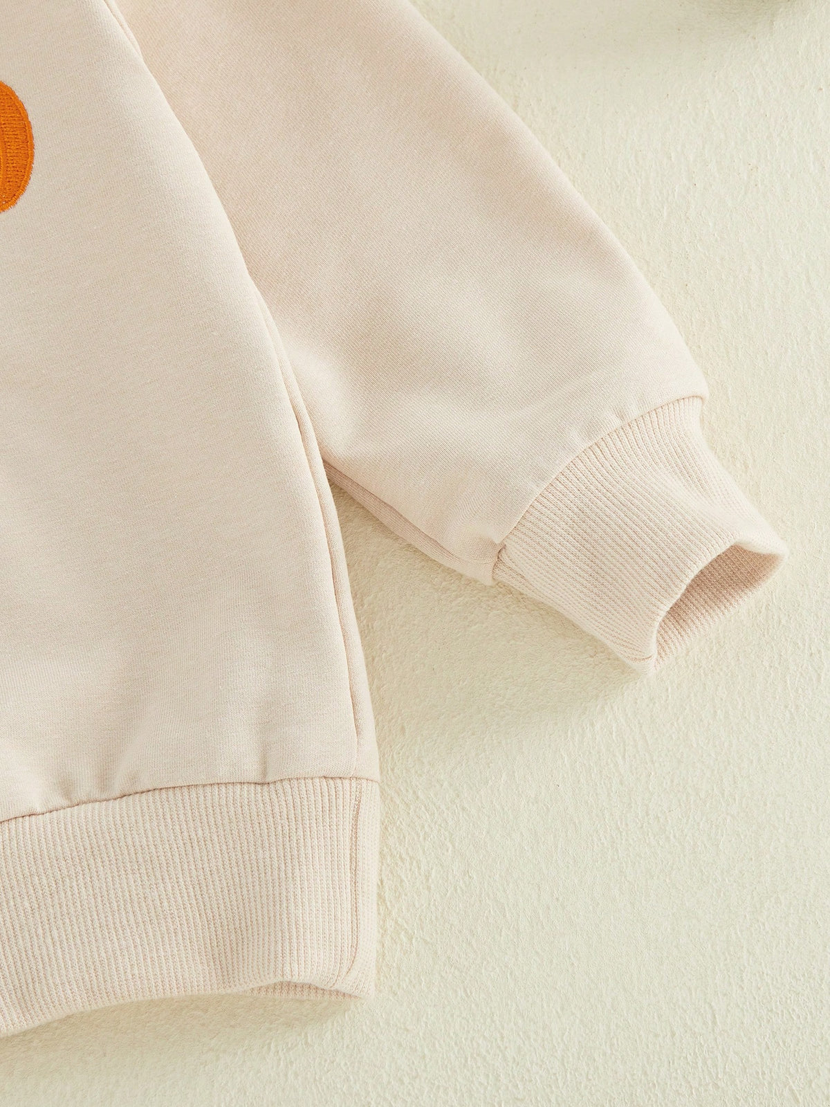 Halloween Toddler Sweatshirt Pumpkin Embroidery Plaid Zipper Lapel Long Sleeve For Fall Winter