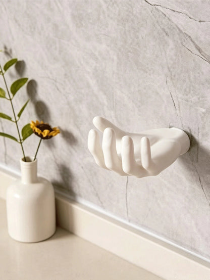 Hand-Shaped Storage Rack, Creative Palm Design Wall-Mounted Jewelry Organizer, Soap Dish, Suitable For Bathroom, Bedroom, Vanity, Back To School And Halloween