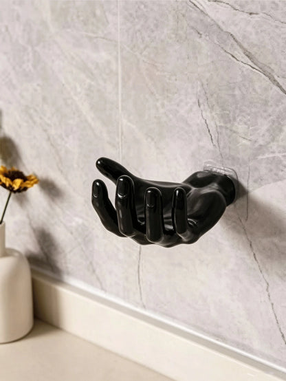 Hand-Shaped Storage Rack, Creative Palm Design Wall-Mounted Jewelry Organizer, Soap Dish, Suitable For Bathroom, Bedroom, Vanity, Back To School And Halloween