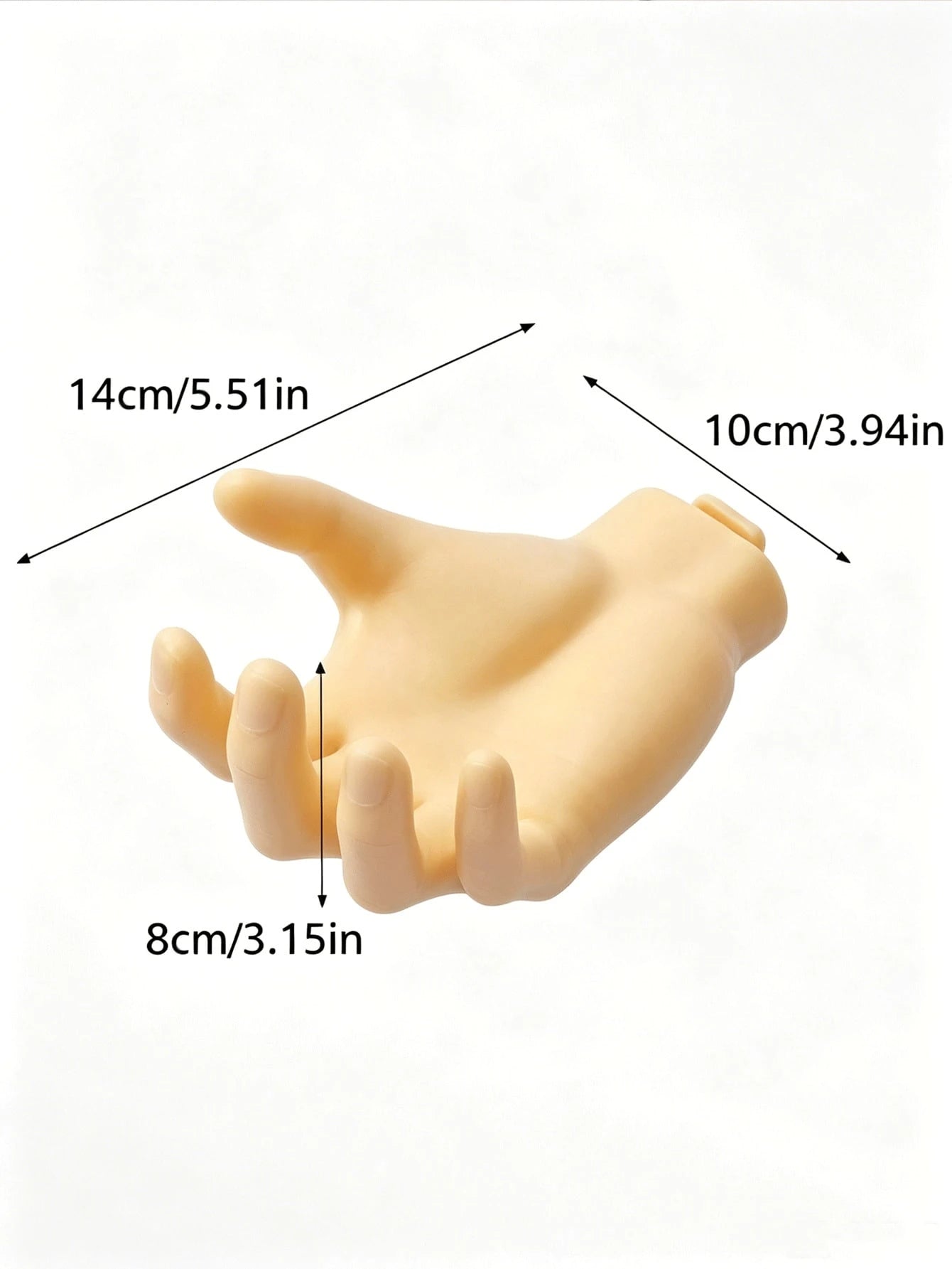 Hand-Shaped Storage Rack, Creative Palm Design Wall-Mounted Jewelry Organizer, Soap Dish, Suitable For Bathroom, Bedroom, Vanity, Back To School And Halloween