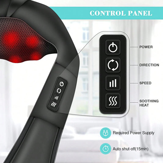HanTai Neck Massager Back Massage With Heat,Shoulder Massager For Neck,Back,Shoulder,Foot And Leg Muscle Relax,Electric Deep Tissue 3D Kneading Massager,For Women Men Mom Dad