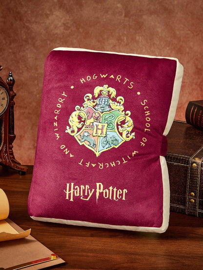 HARRY POTTER X 1Pc Book Throw Pillow, Plot Printing, Schoolbag Shape, Suitable For Sofa, Room, Car, Soft Pillow, Throw Pillow