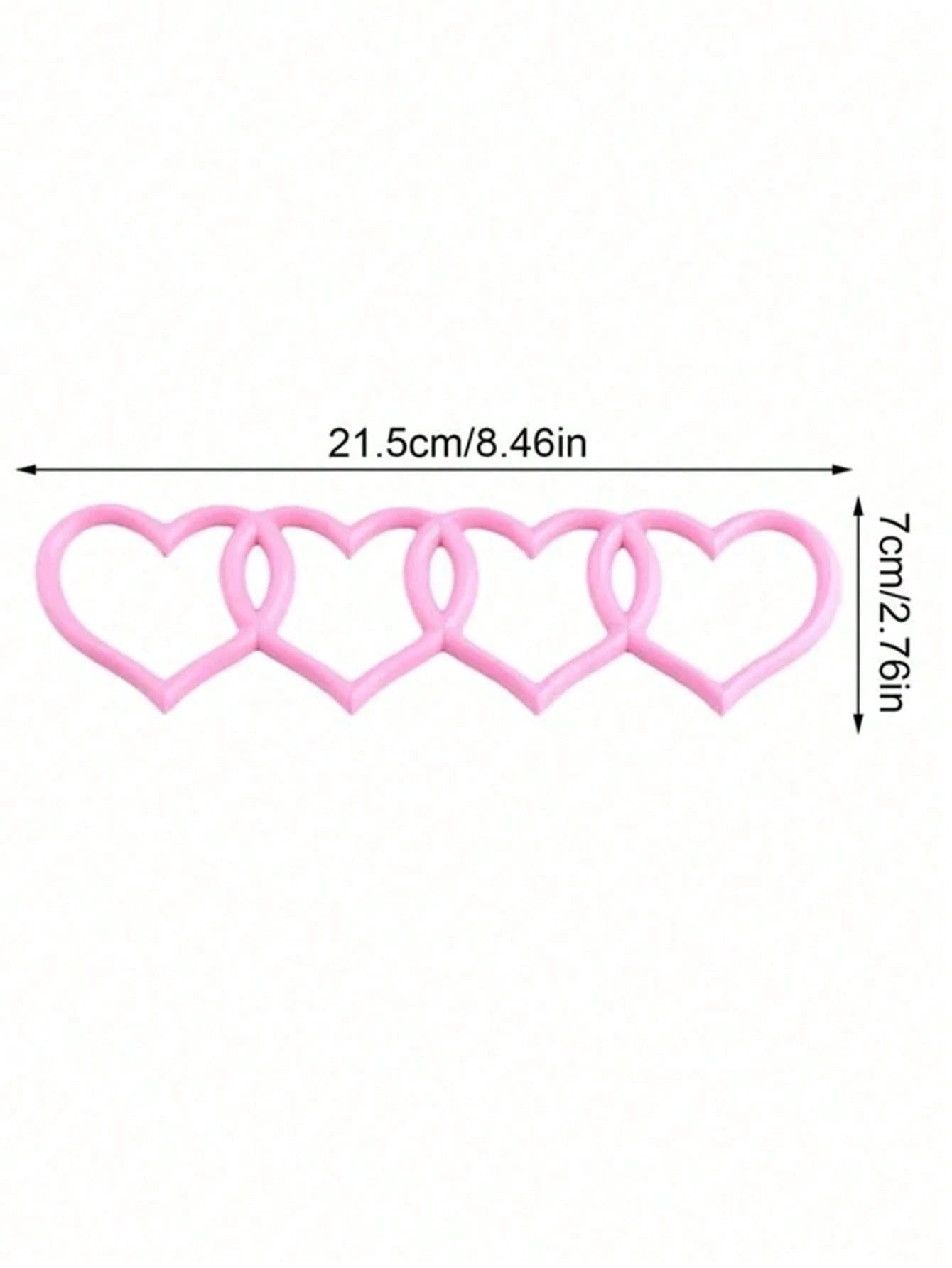 Heart-Shaped 3D Sticker For Car Decoration, Storage Box Decoration In The Car Compartment, Car Heart-Shaped Logo Label On The Rear Of The Trunk, Badge Sticker 1 Piece