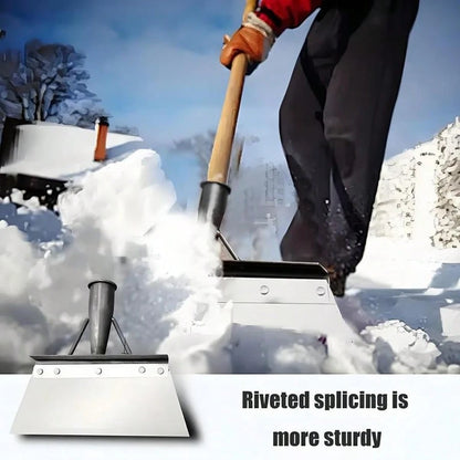 Heavy-Duty Manganese Steel Shovel Head| Multi-Functional Flat Blade For Digging, Weeding, Trimming, And Snow Shoveling| Lawn And Garden Replacement Tool (Handle Not Included) + Stainless Steel Garde