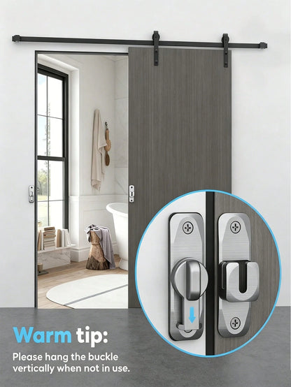 Heavy-Duty Metal Hasp Latch With 4 Screws – 5 Packs, 90/180-Degree Rotating Security Latch; Suitable For Barn Doors, Sliding Bathroom Doors, Garages, Bedrooms, And Cabinets – Durable, Pry-Resistant Do