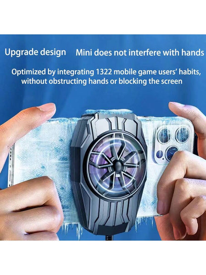 High Airflow Phone Cooler With USB Cable, Suitable For Various Sizes Of Phones, Reduces Phone Lag, Clip-On Design, Low Weight, Low Noise For Mute Game E-Sports Gaming Accessories