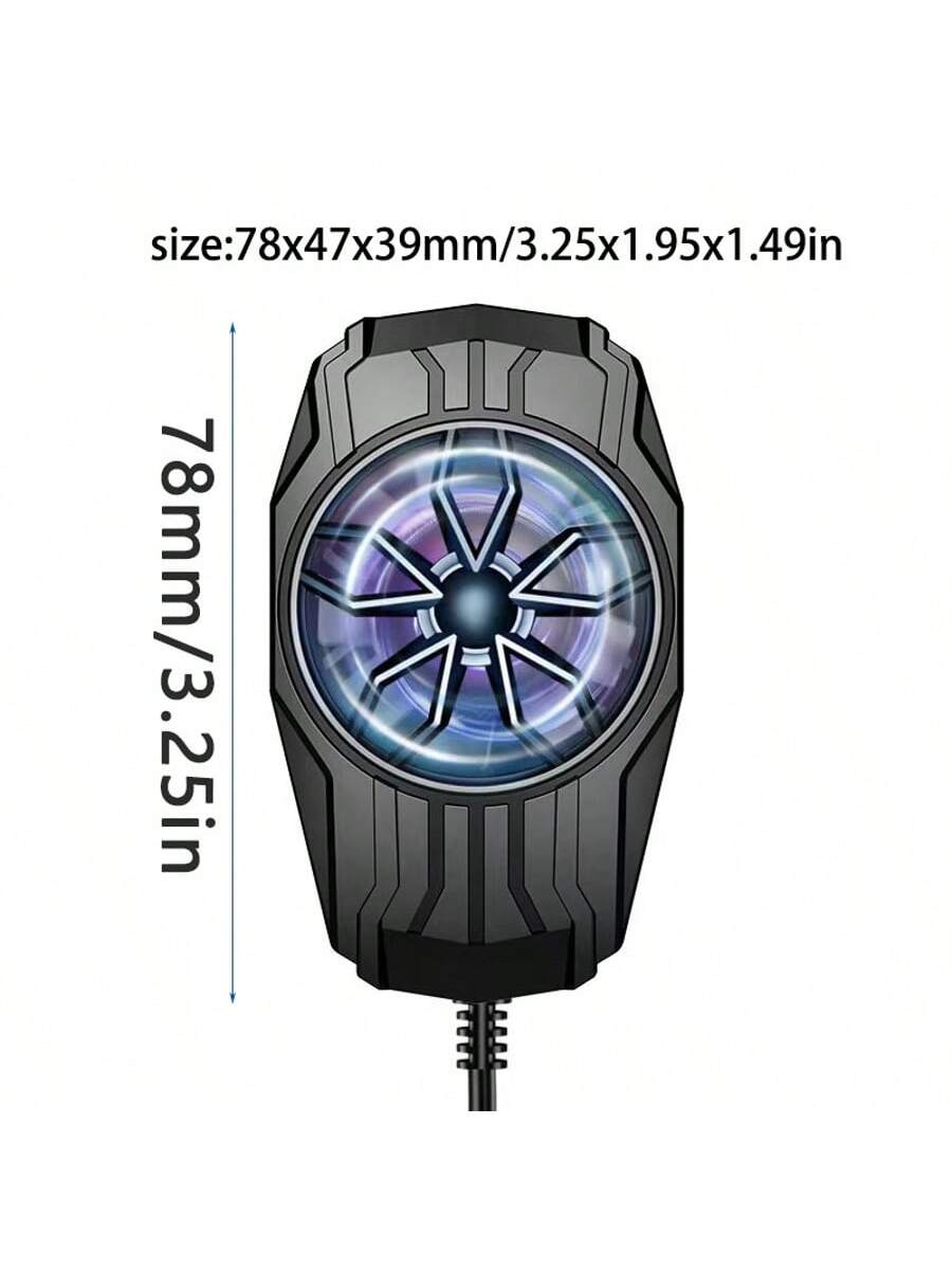High Airflow Phone Cooler With USB Cable, Suitable For Various Sizes Of Phones, Reduces Phone Lag, Clip-On Design, Low Weight, Low Noise For Mute Game E-Sports Gaming Accessories