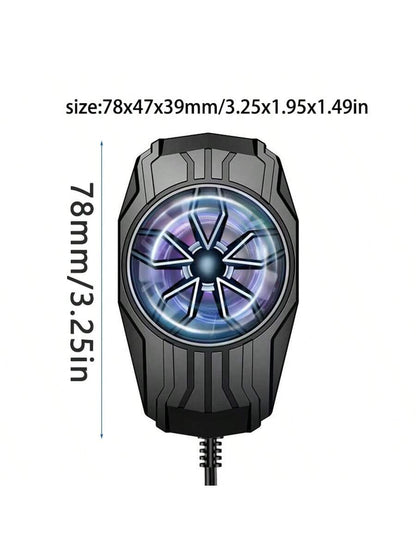 High Airflow Phone Cooler With USB Cable, Suitable For Various Sizes Of Phones, Reduces Phone Lag, Clip-On Design, Low Weight, Low Noise For Mute Game E-Sports Gaming Accessories